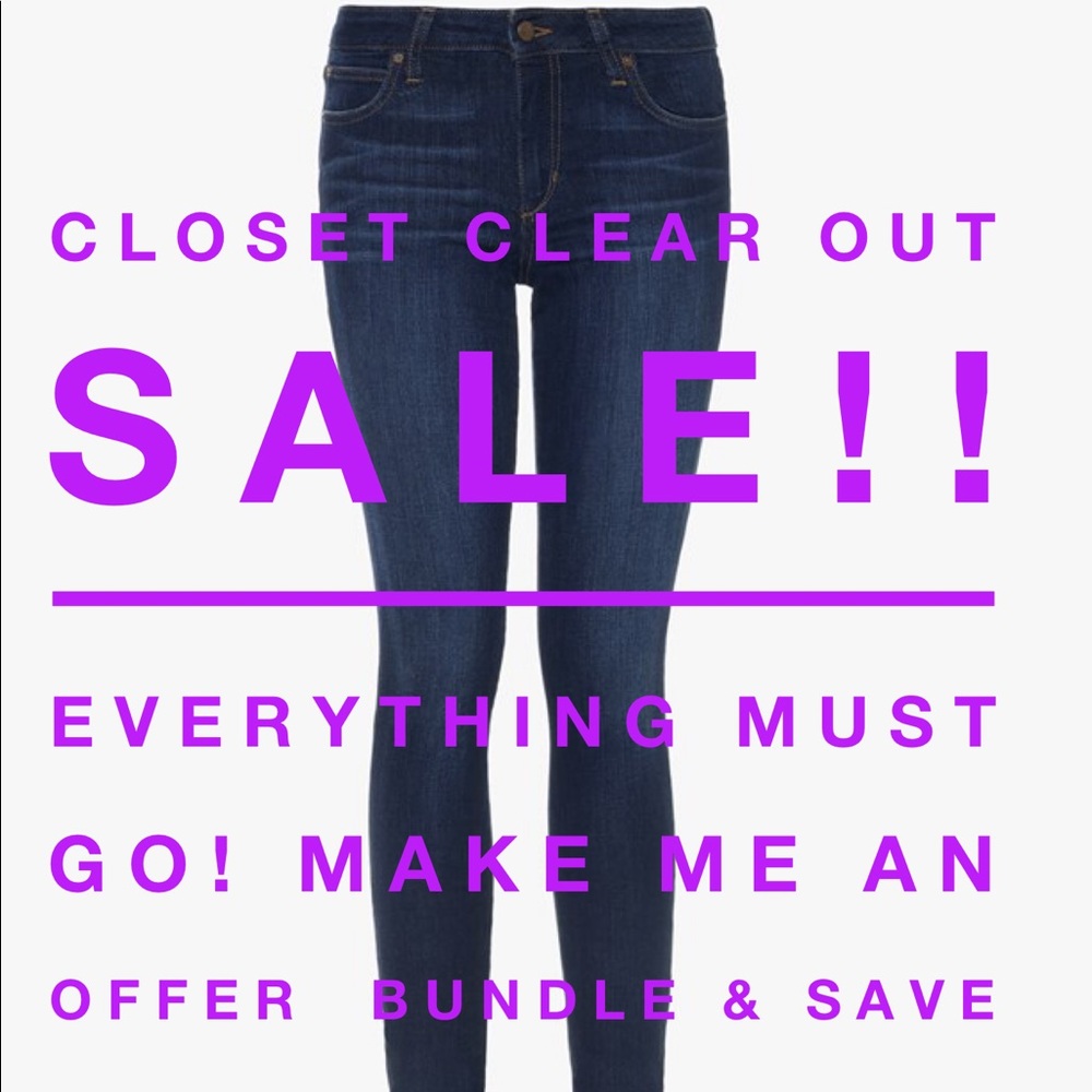 CLOSET CLEAR OUT SALE!!!!!!! Make an offer!